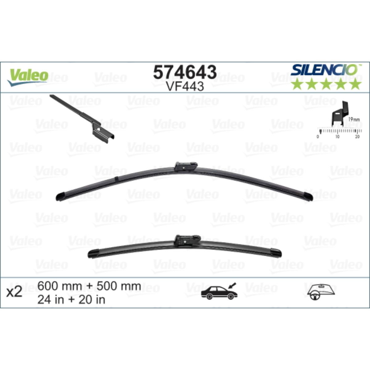 METL VM443 574643 ( 119296 ) VALEO 600/500 AUDI A5 