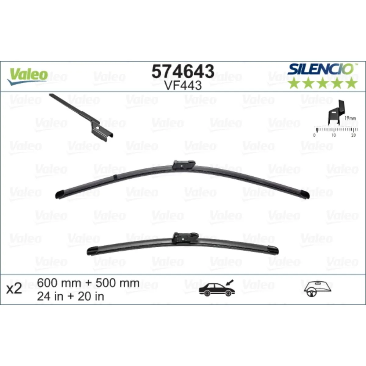 METL VM443 574643 ( 119296 ) VALEO 600/500 AUDI A5 