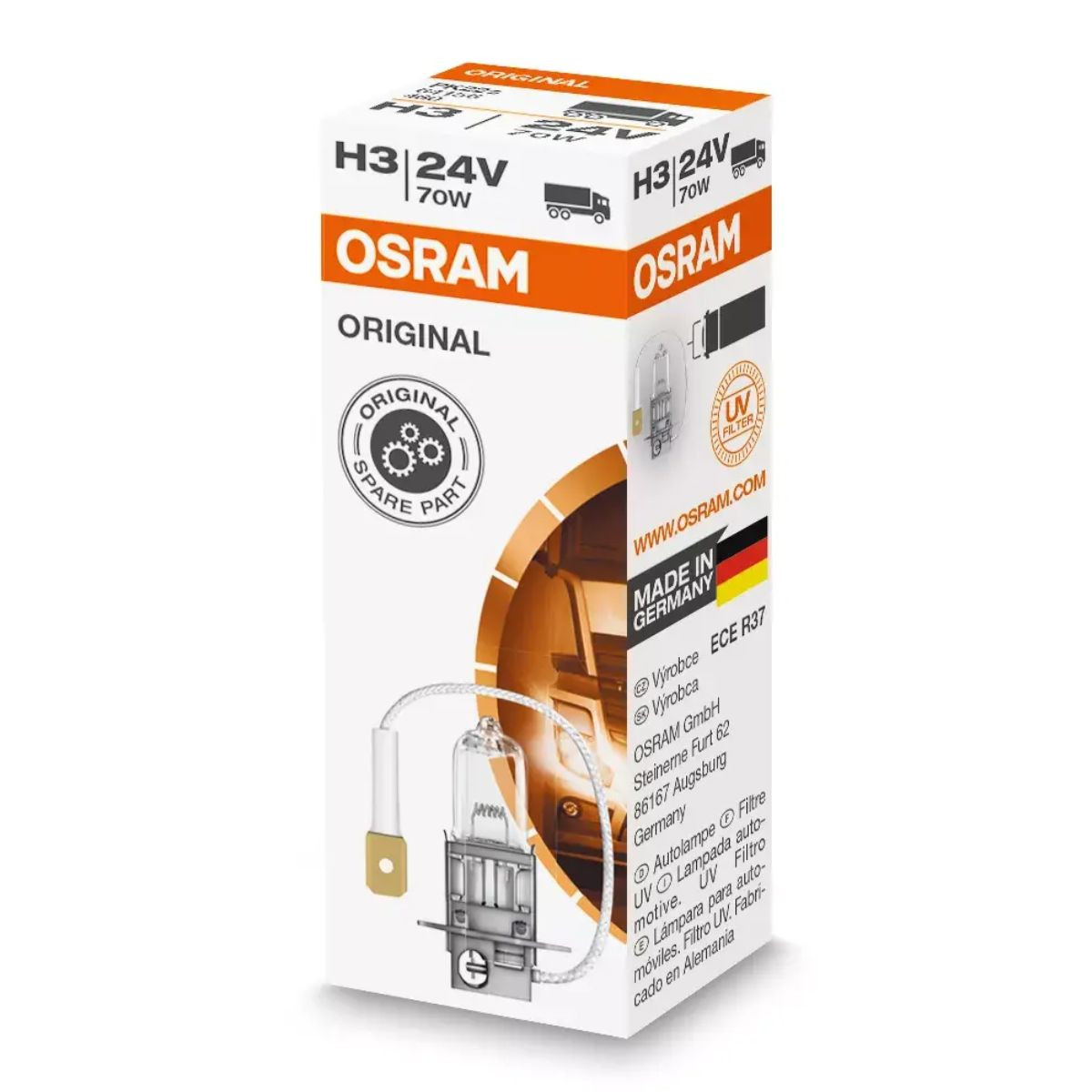 SIJAL 12/ H3 64151CB 55W PK22S 4200K OSRAM 
