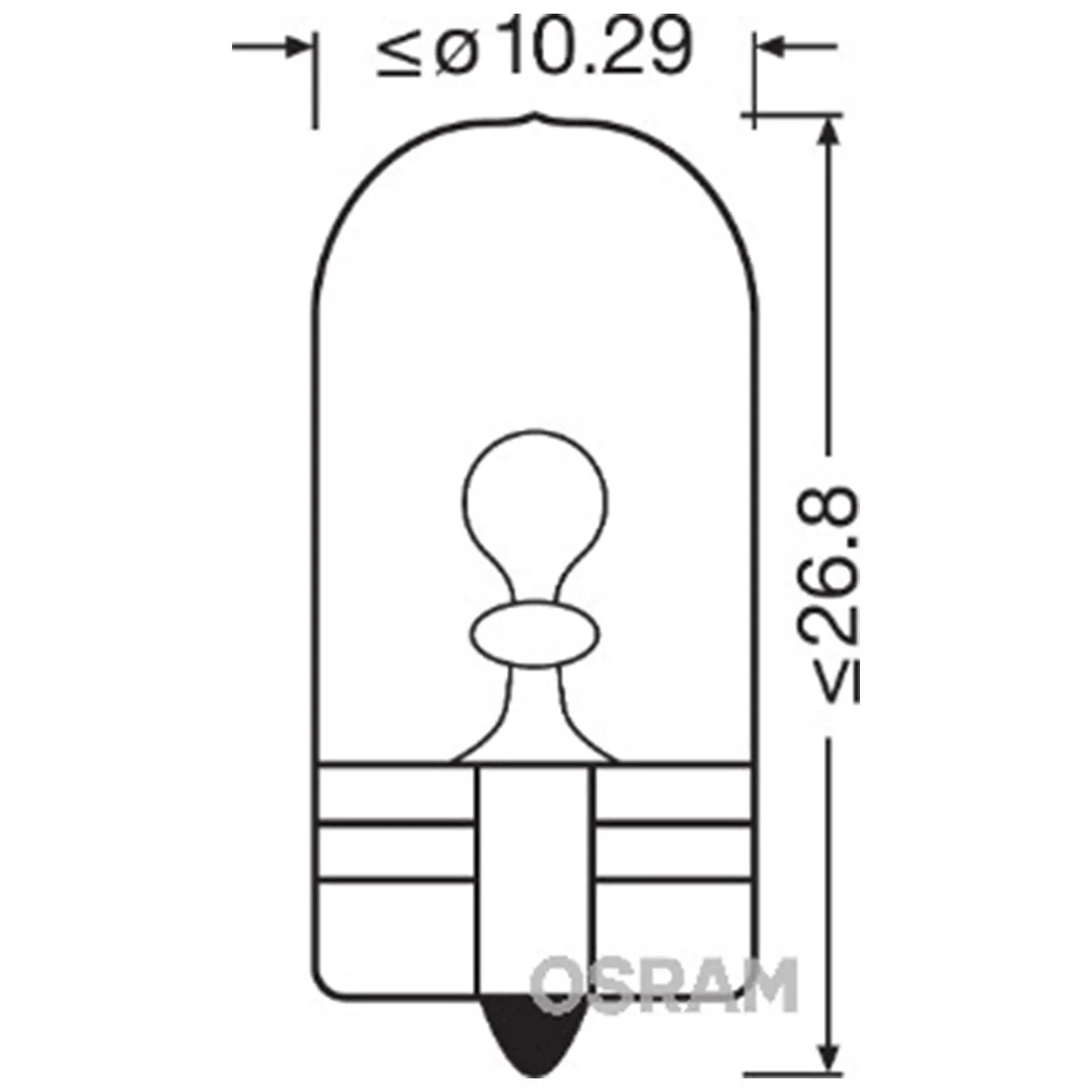 SIJAL 12/ W5W 2825HCBI 5W W2,1x9,5D 4200K OSRAM 