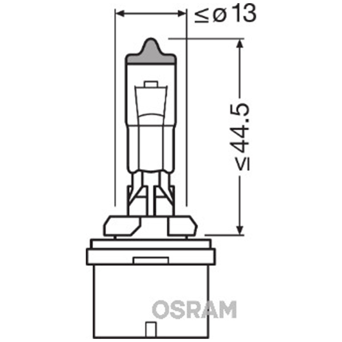 SIJAL 12V/ H27W/1 880 27W PG13 FAS OSRAM 