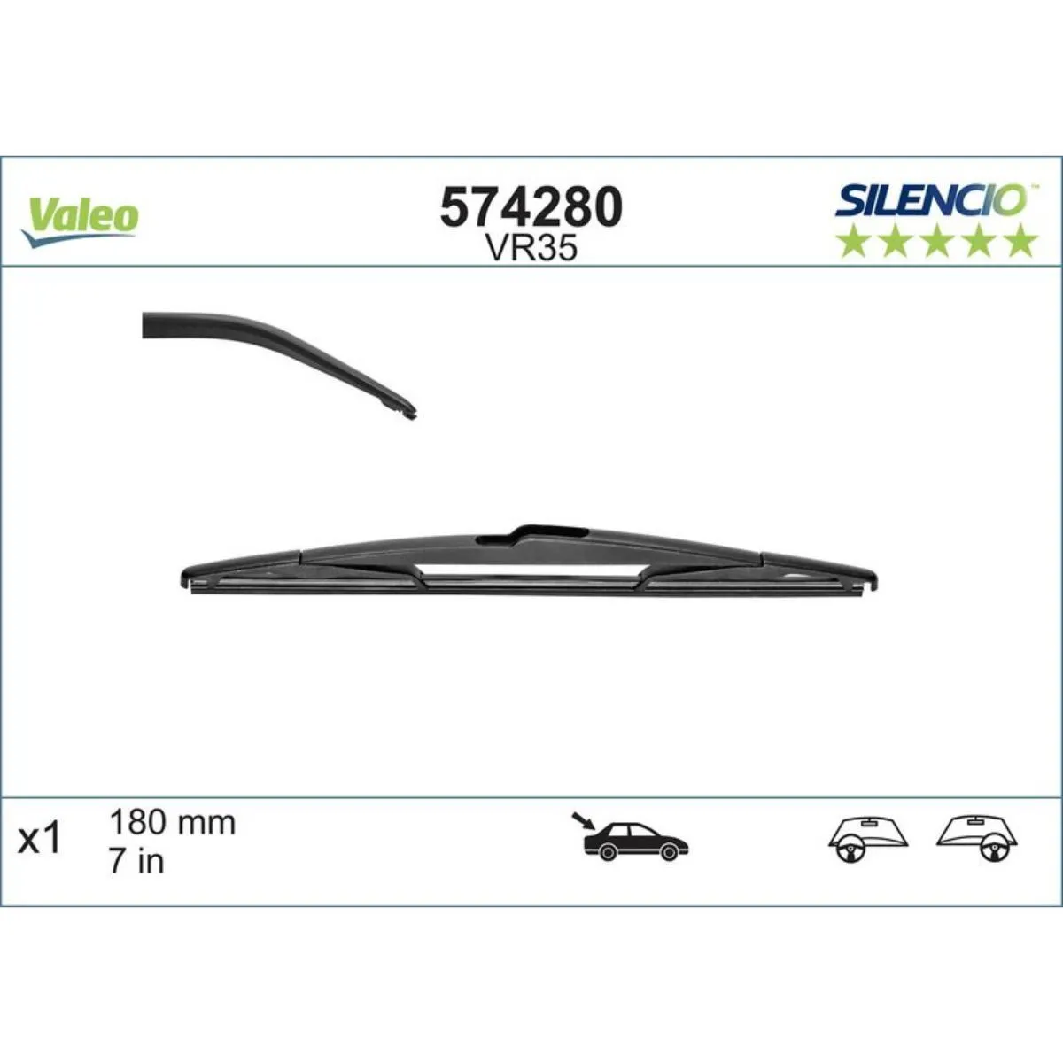 METL VM35 574280 VALEO ZAD. 180 MM C4 CUPE 