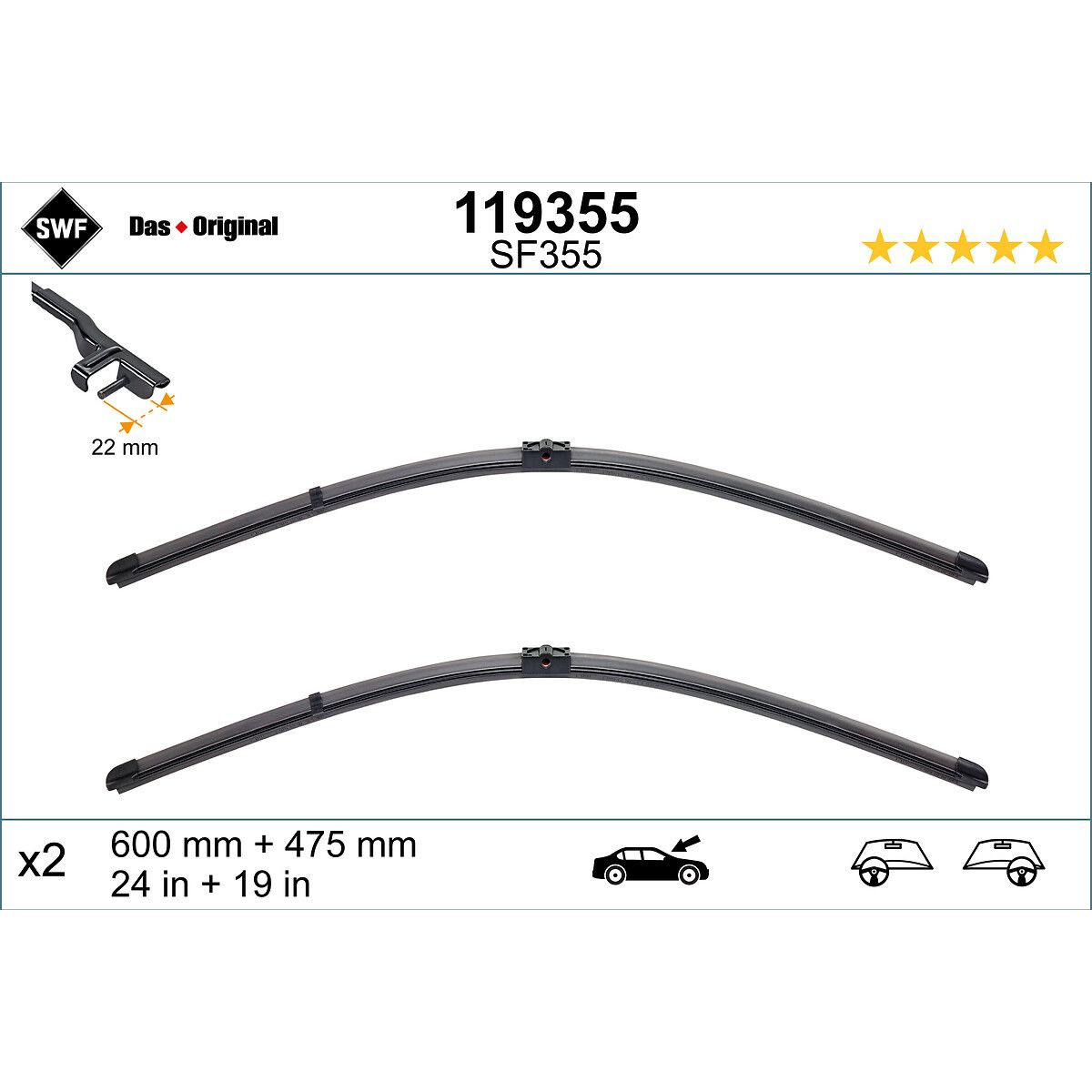 METL 119355 ( VM310 574346 ) SWF 600/475 VW 