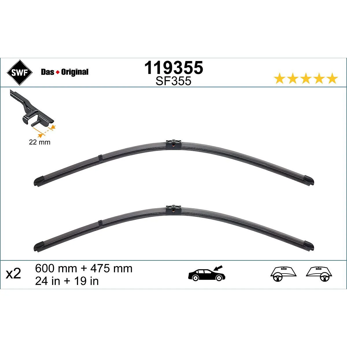 METL 119355 ( VM310 574346 ) SWF 600/475 VW 