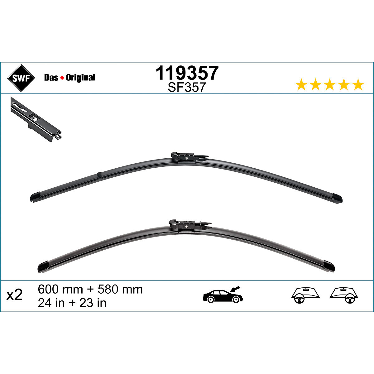 METL 119357 ( VM351 574306 ) SWF 600/580 BMW 5 