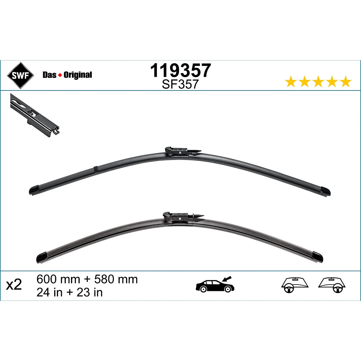 METL 119357 ( VM351 574306 ) SWF 600/580 BMW 5 