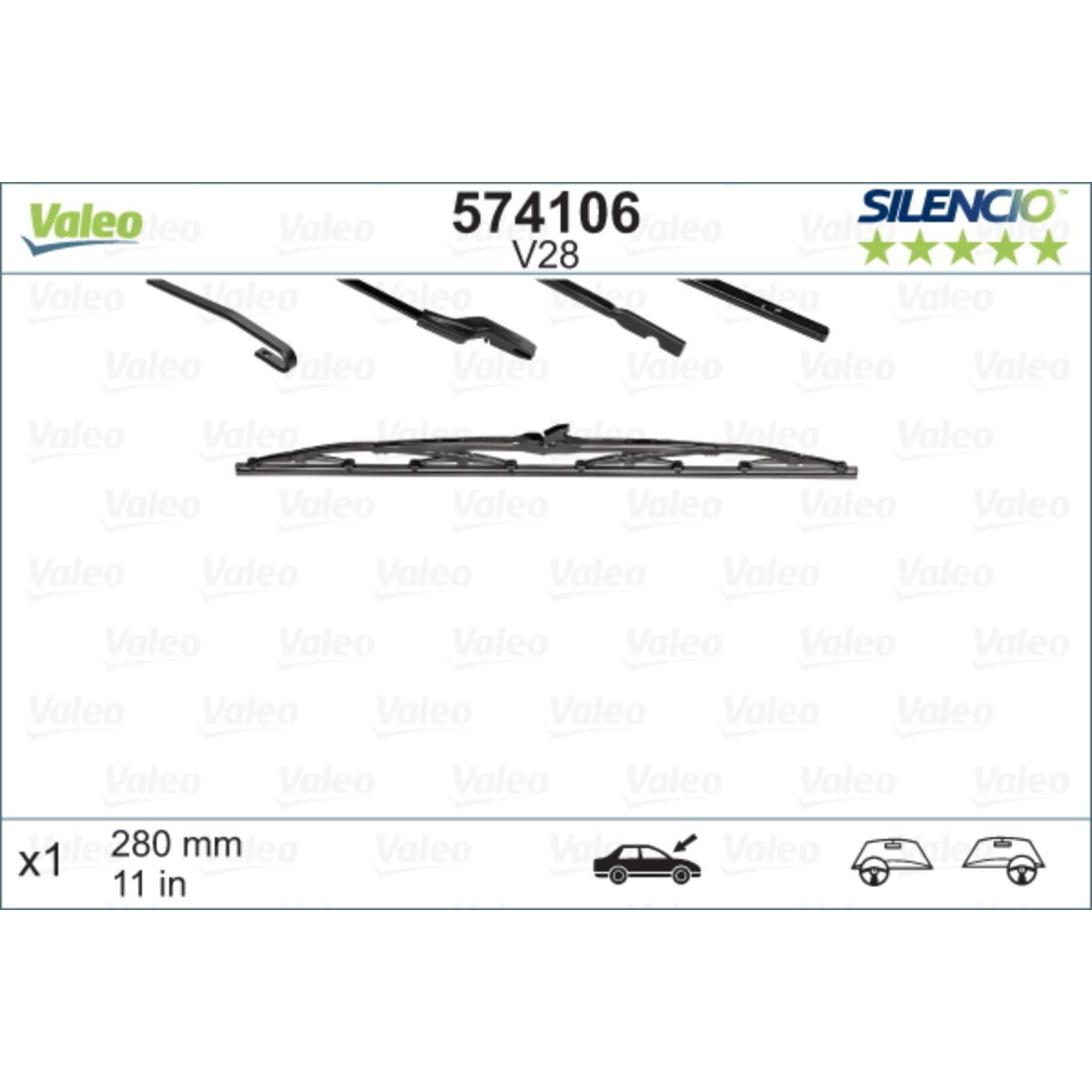METL V28 574106 ( 116116 ) VALEO 280 MM 