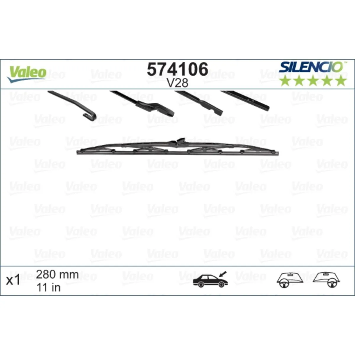 METL V28 574106 ( 116116 ) VALEO 280 MM 