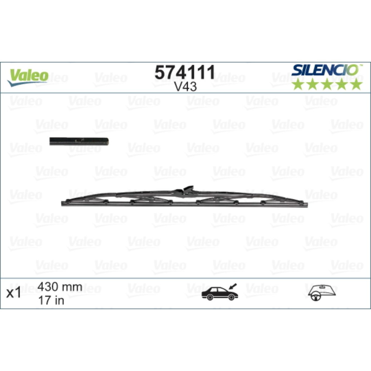 METL V43 574111 ( 116107 ) VALEO 430 MM 
