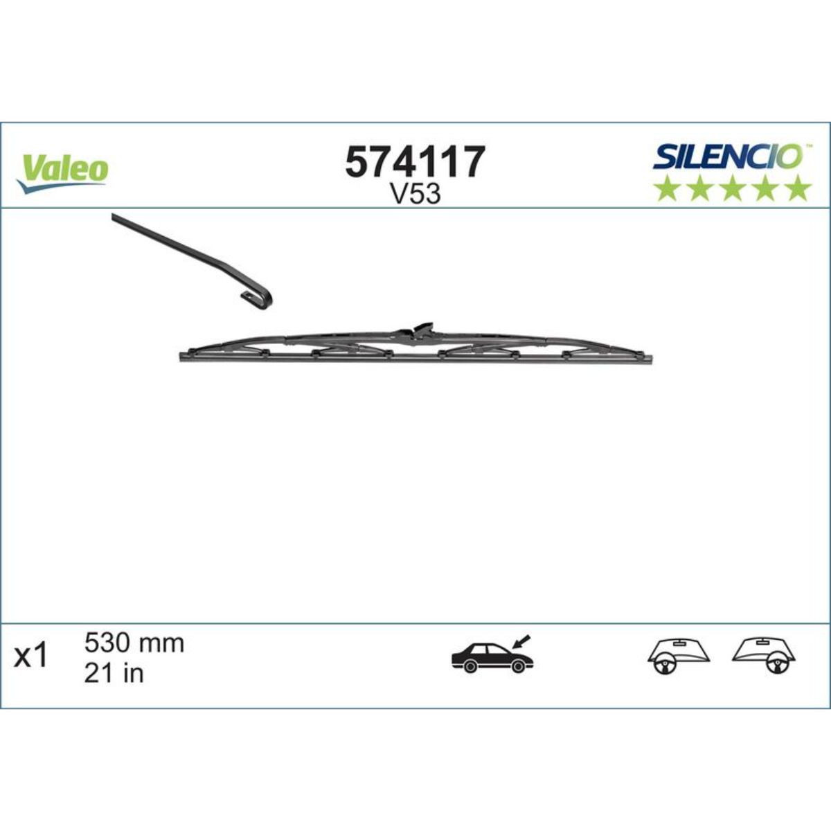 METL V53 574117 ( 116114 ) VALEO 530 MM 