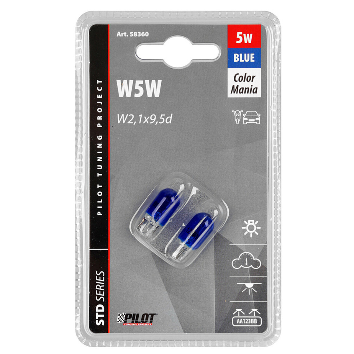 SIJ 58360 12/5W BLU PAR 