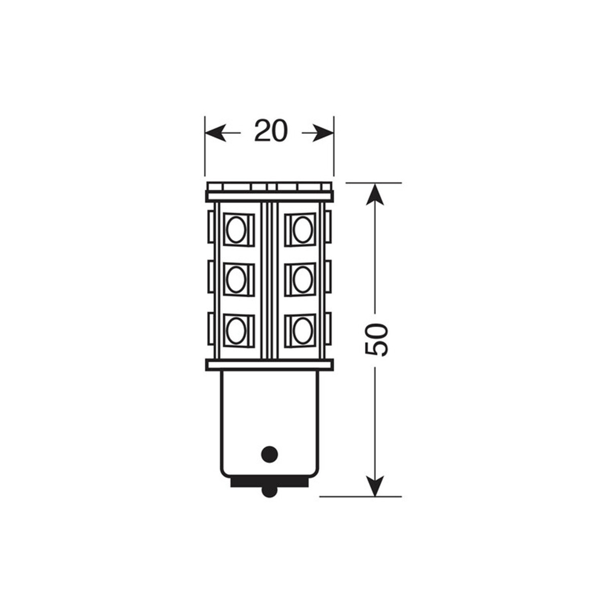SIJ LED 57936 12V 21/5W HYPER LED 
