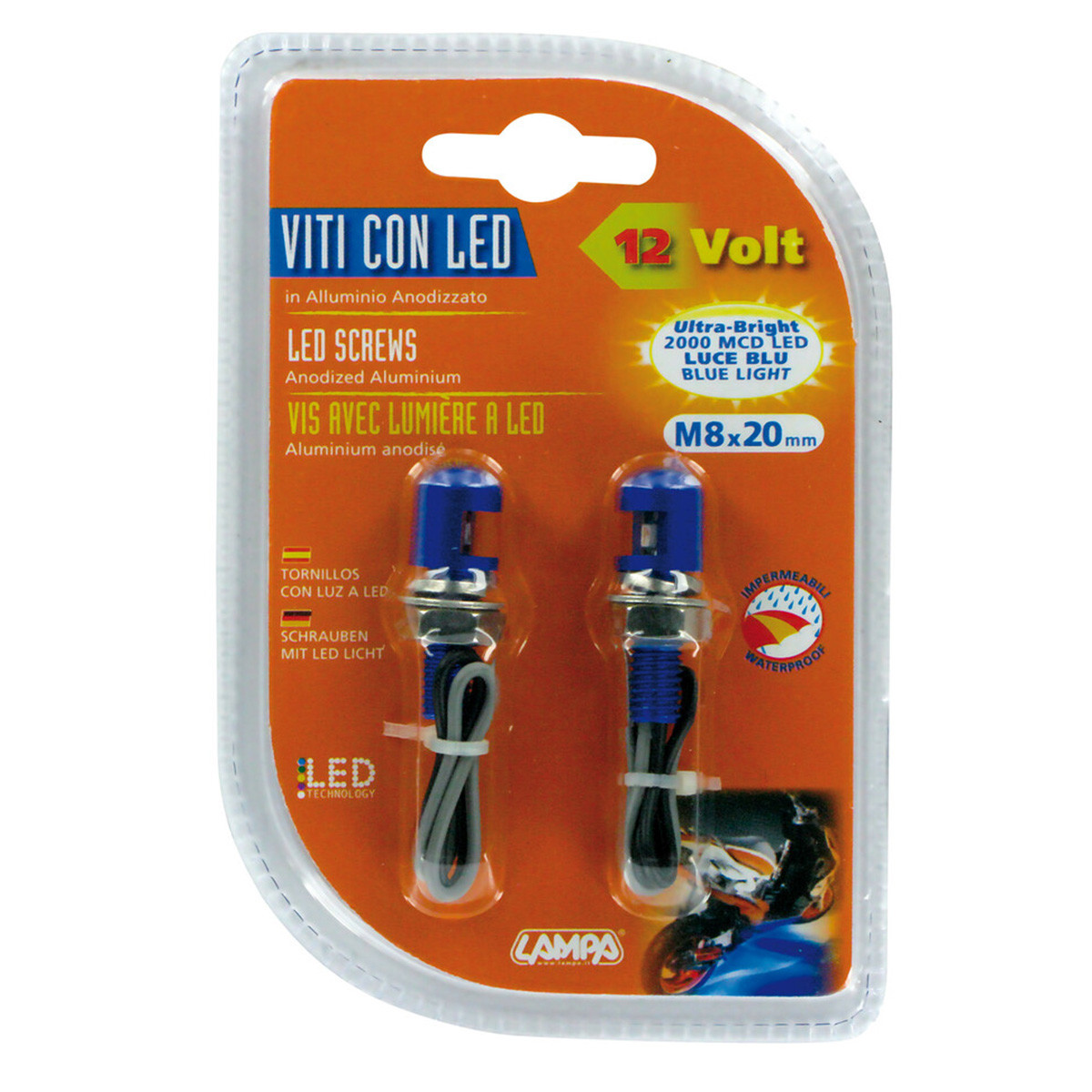 SIJALICA LED 90176 SA ZAVRTNJEM PLAVA LAMPA 