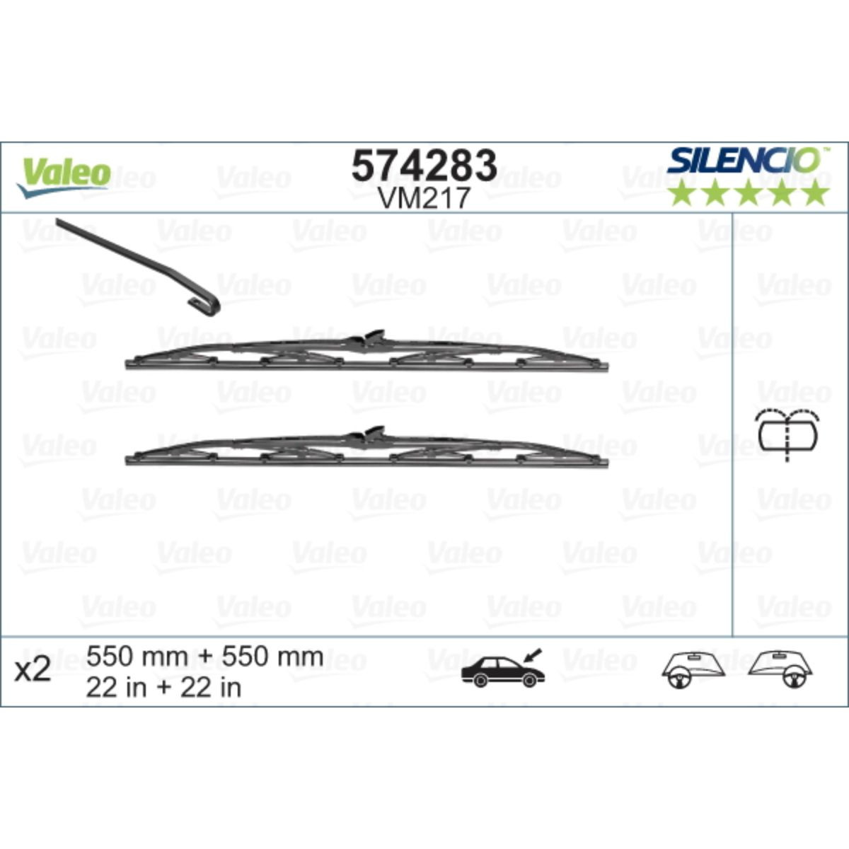 METL VM217 574283 550/550 VALEO SILENCIO 