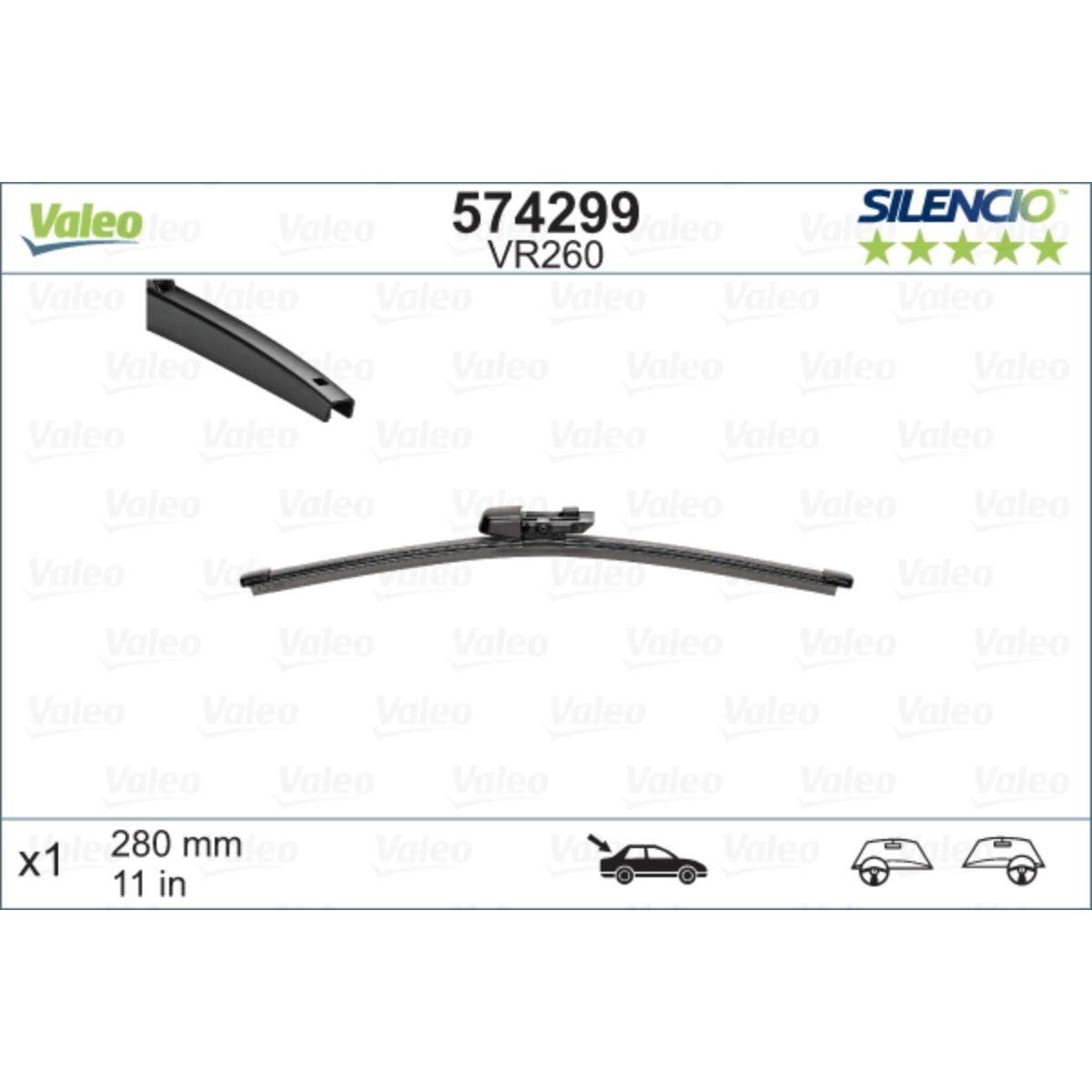 METL ZAD VM260 574299 280MM GOLF 6 VALEO SILENCIO 