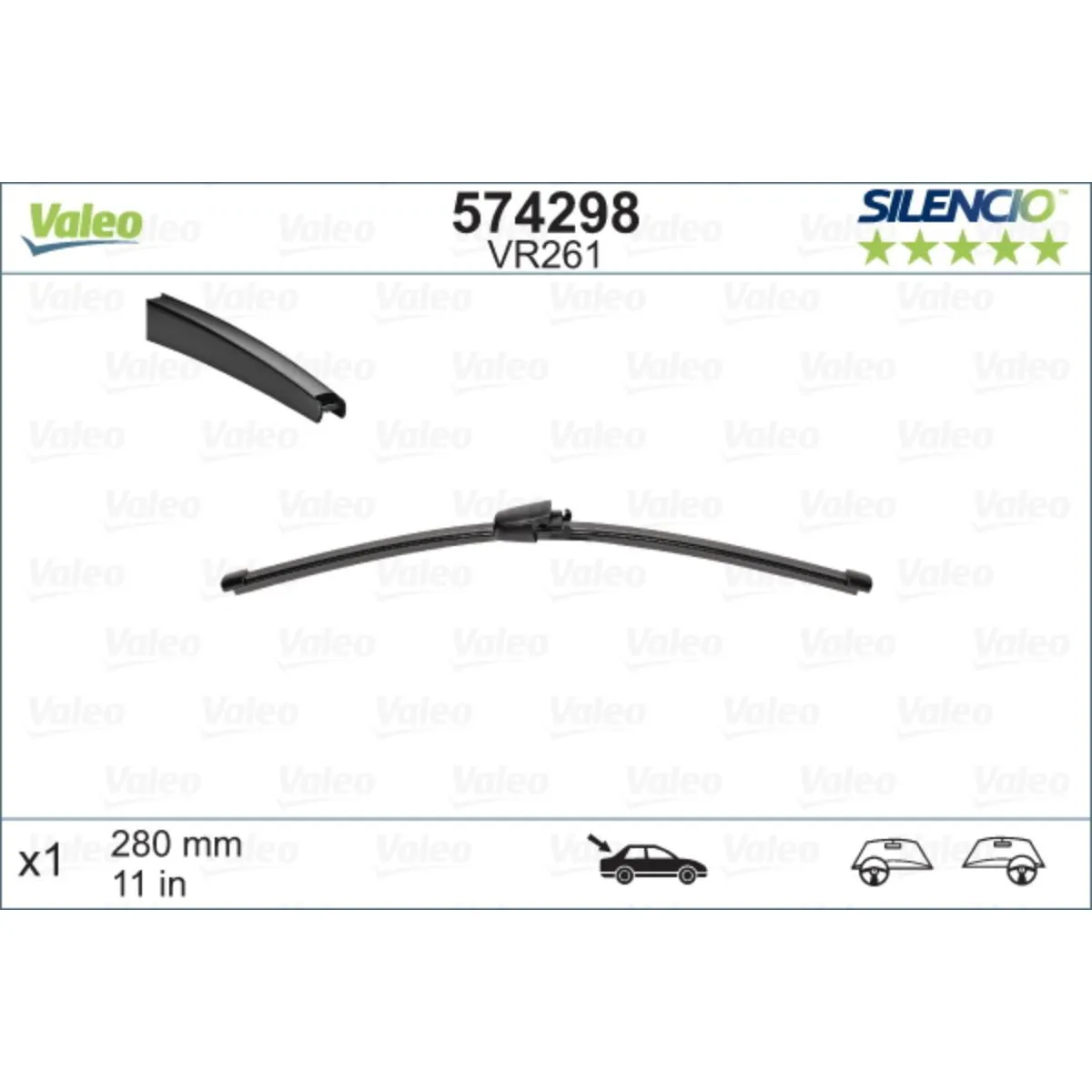 METL ZAD VM261 574298 VALEO SILENCIO 