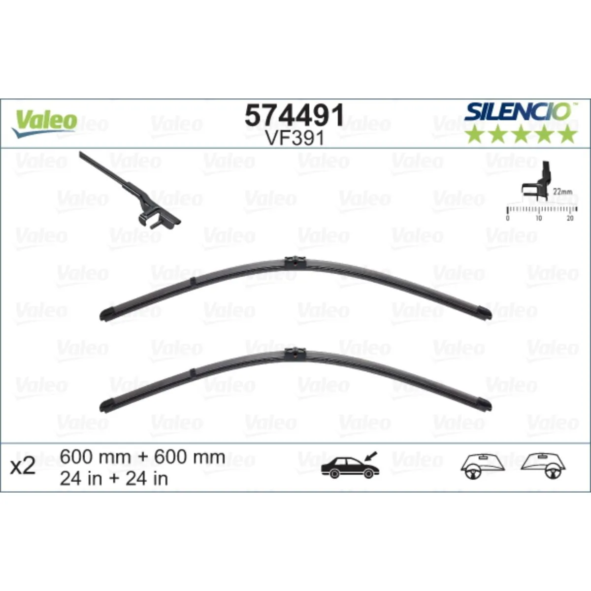 METL VM391 574491 600/600 VALEO SILENCIO 
