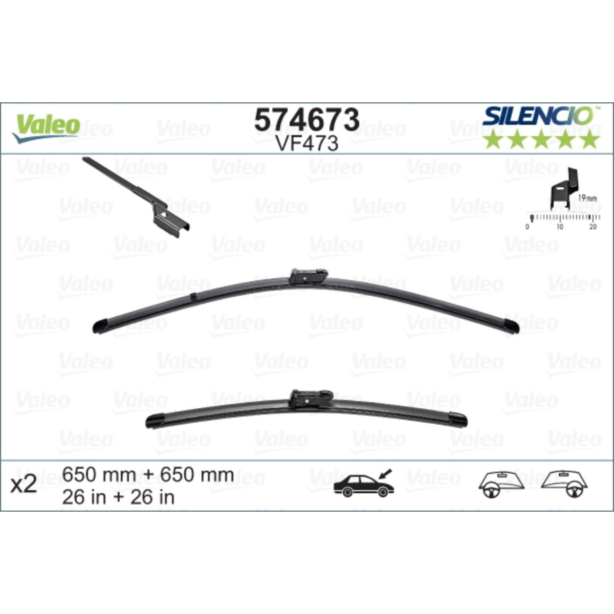 METL VM473 574673 650/650 VALEO SILENCIO 