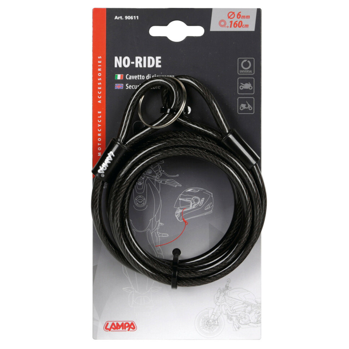 MOTOBIKE 90611 TRAKA ZATEZNA 6X1600MM LAMPA 