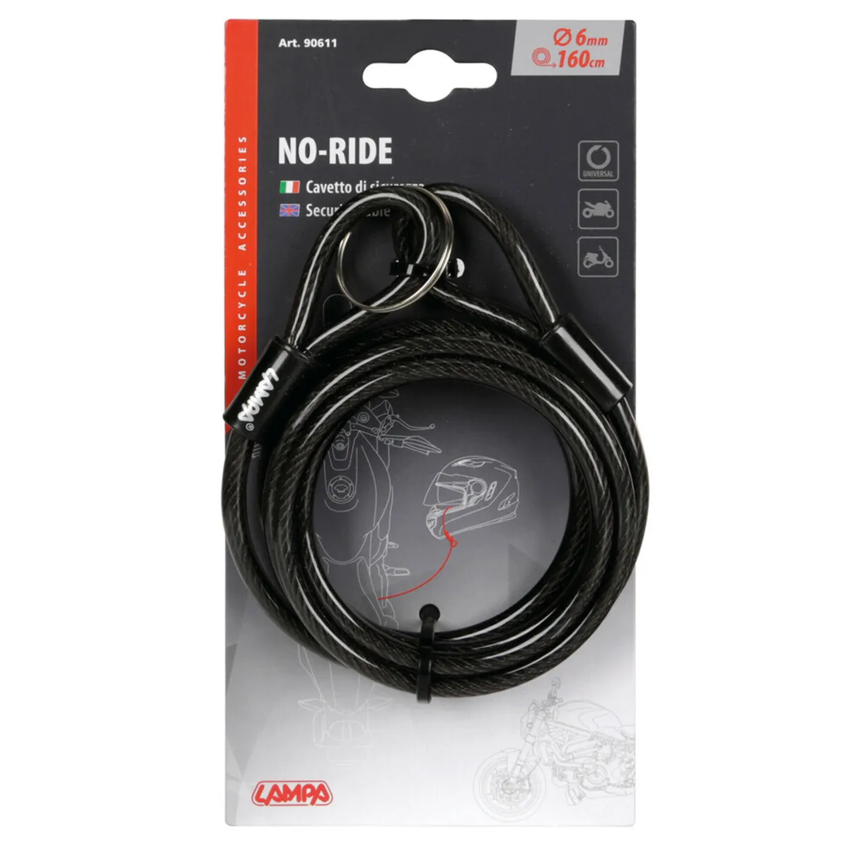 MOTOBIKE 90611 TRAKA ZATEZNA 6X1600MM LAMPA 