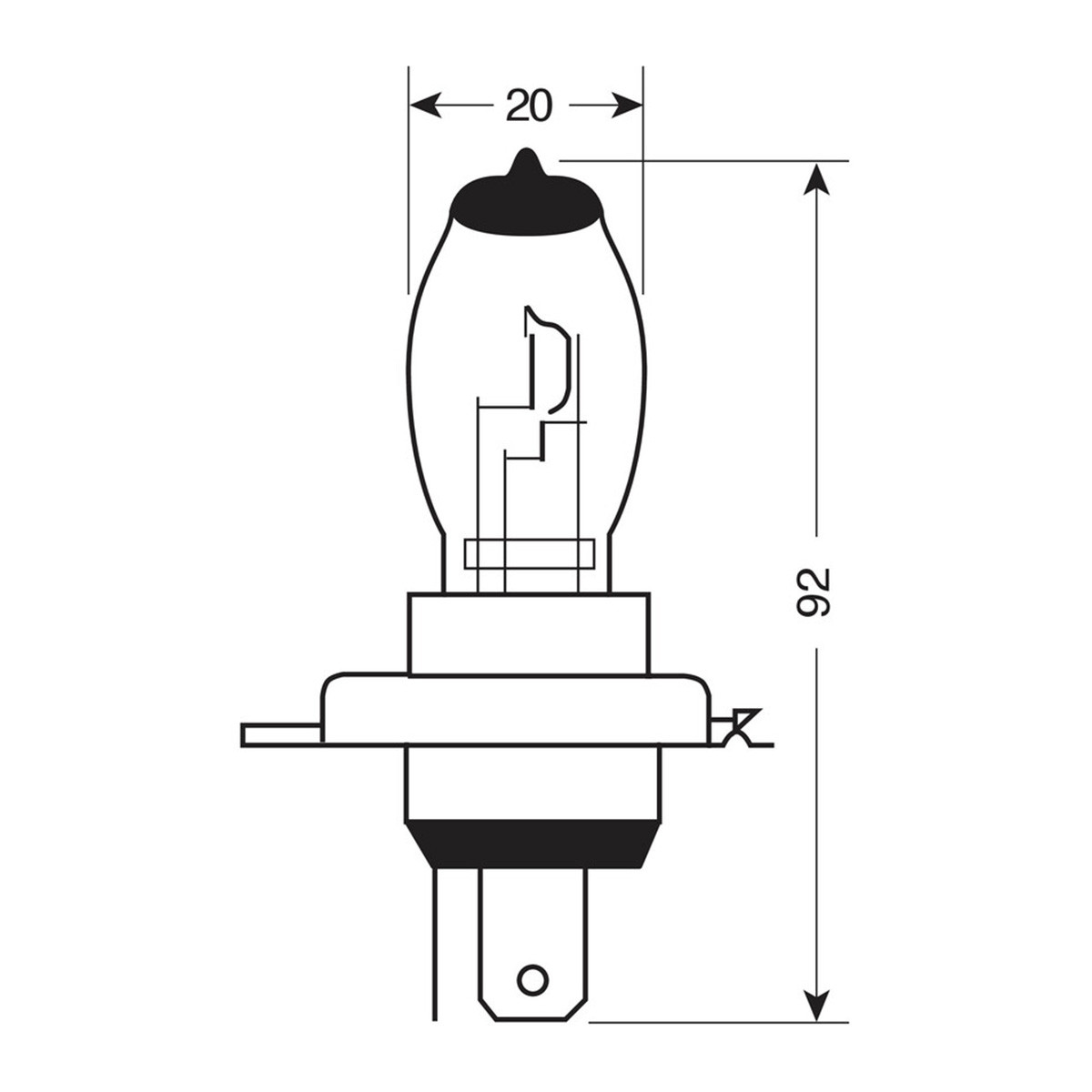 SIJ H4 12V 60/55W 58178 PAR LAMPA 