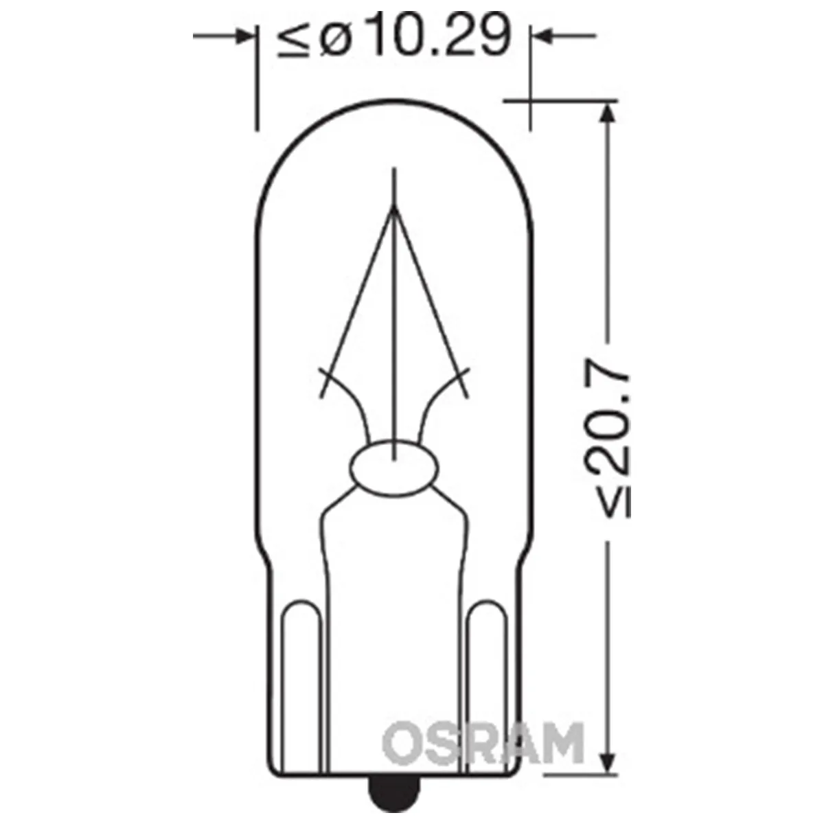 SIJAL 24V/ W2W 2840 2W W2,1x9,5D OSRAM 