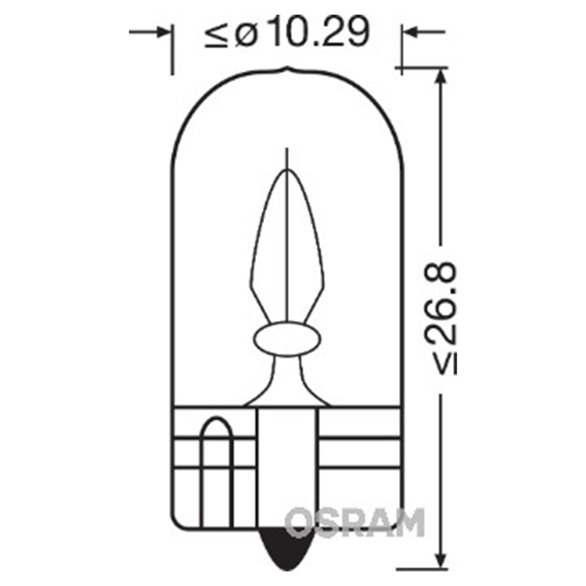 SIJAL 24W/ W3W 2841 3W W2,1x9,5D OSRAM 