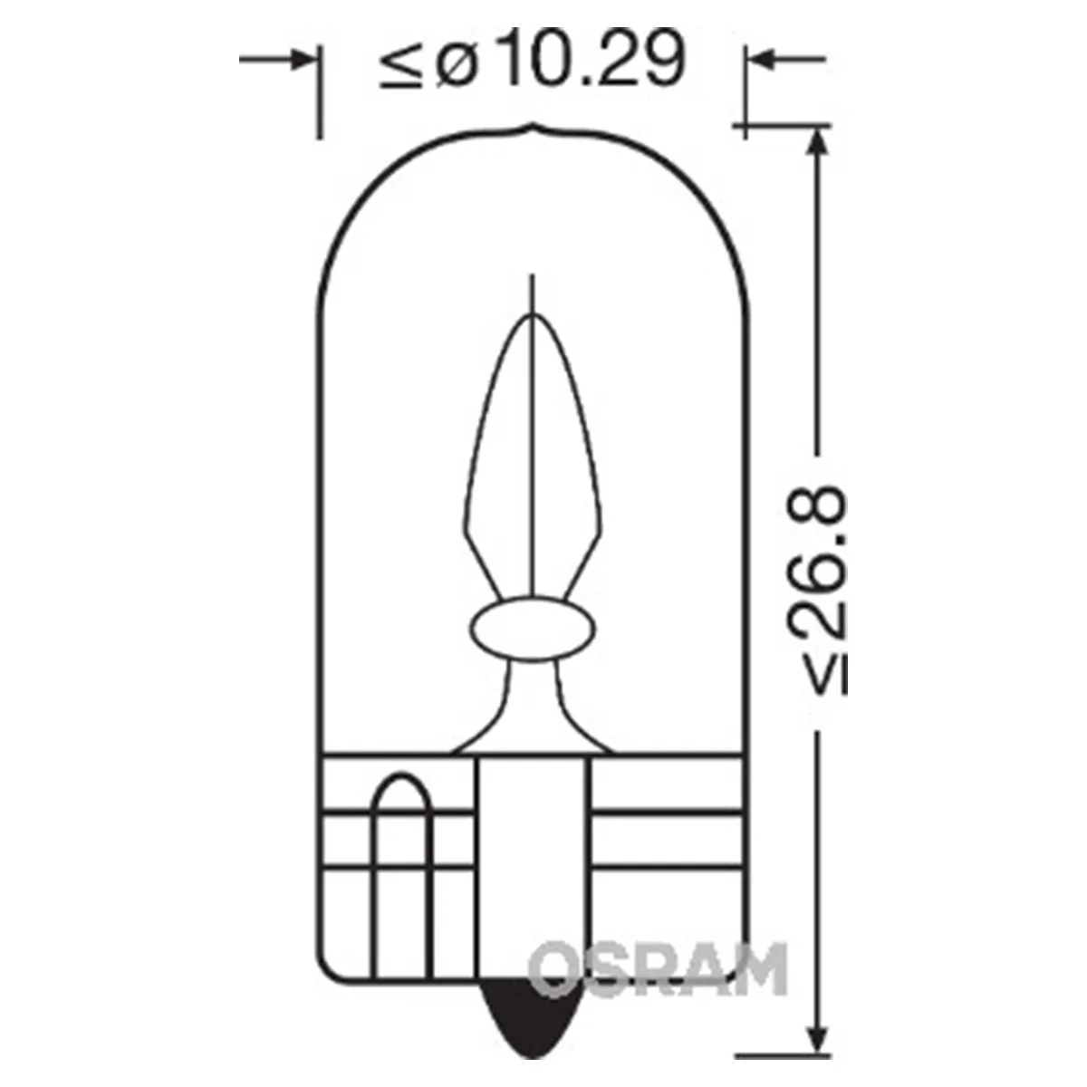 SIJAL 24W/ W3W 2841 3W W2,1x9,5D OSRAM