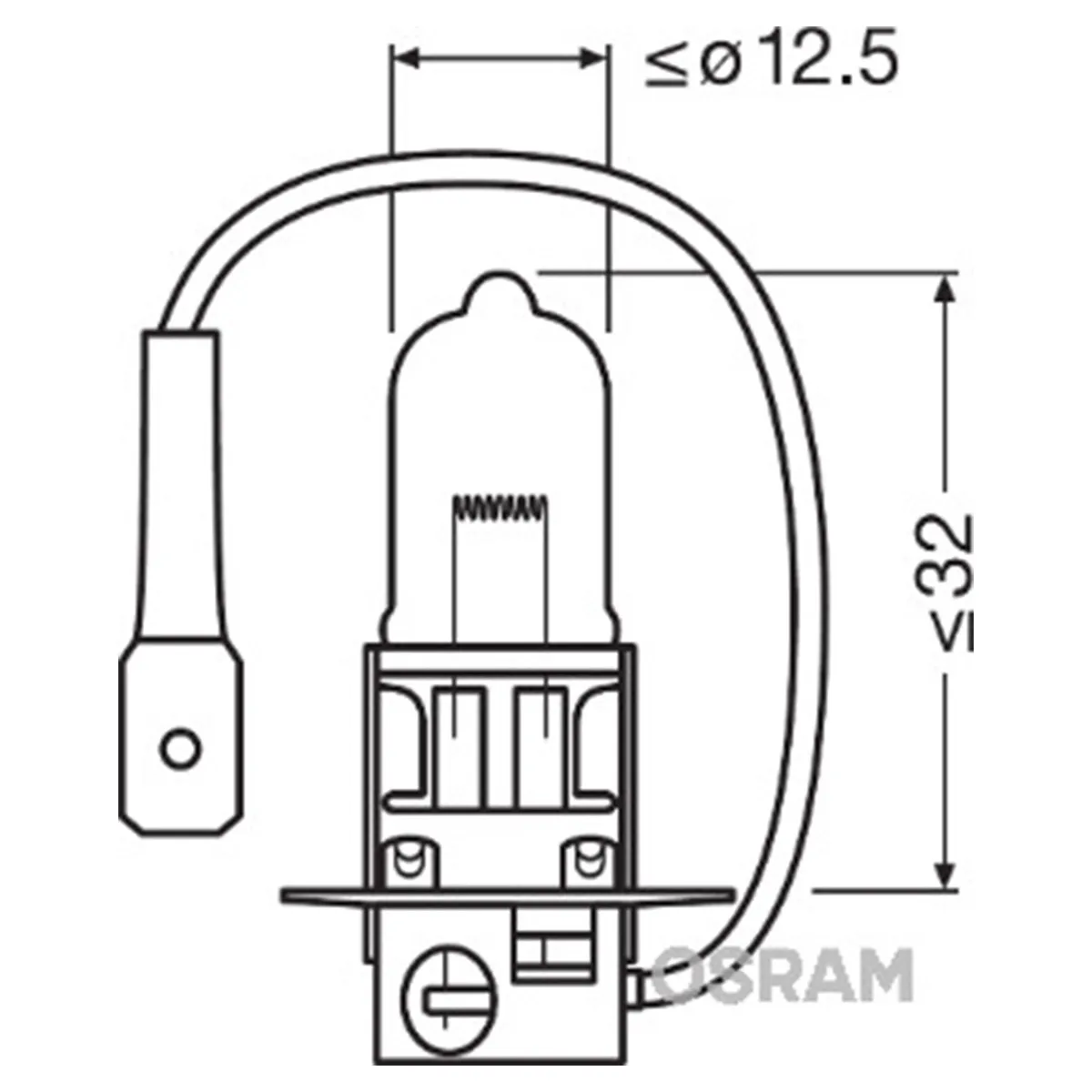 SIJAL 24V/ H3 64156 70W PK22S OSRAM 