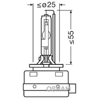 SIJAL XENON / D8S 66548 25W PK32D-1 4X1 FS1 OSRAM 