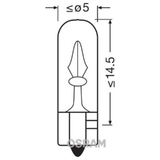 SIJAL PAR 12/ 2721-02B 1.2W W2X4.6D BLI2 OSRAM 