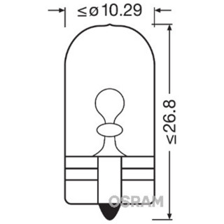 SIJAL PAR 12/ W5W 2825ULT-2BL 5W W2,1x9.5d 2BOX OSRAM ( NEW ECO-PACK ) 