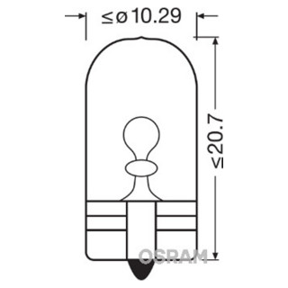 SIJAL 12/ W6W 2886X 6W W2,1x9.5d UNV1 OSRAM 