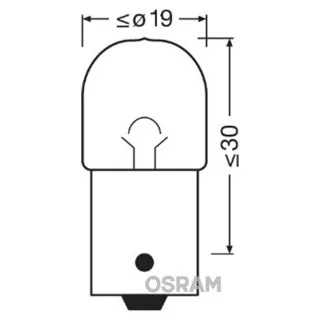 SIJAL PAR 12/ R5W 5007ULT-02B 5W BA15S BLI2 OSRAM 