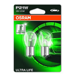 SIJAL PAR 12/ P21W 7506ULT-2BL 21W BA15S BLI2 OSRAM ( NEW ECO-PACK ) 