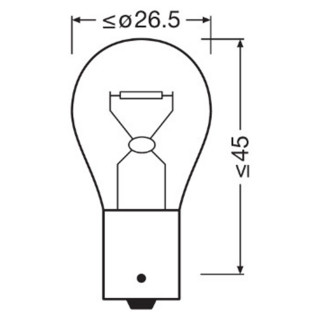 SIJAL 24/ P21W 7511TSP 21W BA15S UNV1 OSRAM 