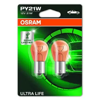SIJAL PAR 12/ PY21W 7507ULT-02B=2BL 21W ZUTA BAU15S BLI2 OSRAM ( ECO BOX ) 