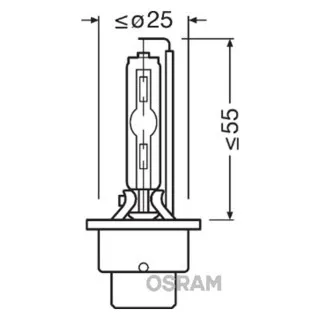 SIJAL XENON / D2S 66240XNB 35W P32D-2 2BOX OSRAM 