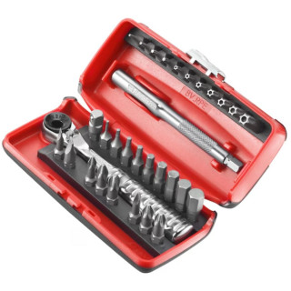 SET BITOVA R.PEJ31 SA KRCKALICOM 1/4'' (RAVNI,PH,PZ,TORX,IMBUS) 31 DEO (ABS KUTIJA) FACOM 