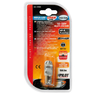 SIJ LED HP4 10-28V 21/5W 57895 MEGA LED ZUTA LAMPA 