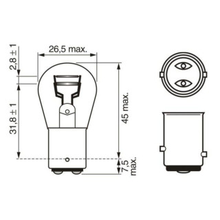 SIJ 12V 21/5W 1987302814 (  ) BOSCH 