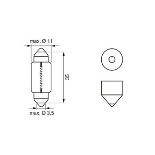 SIJ 12V C5W 1987302810 (  ) ECO BOSCH 