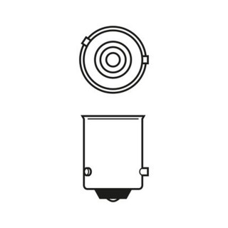SIJ 12V 21W ZUTA 1987302812 (  PY21W 32203 17638 ) ECO BOSCH 