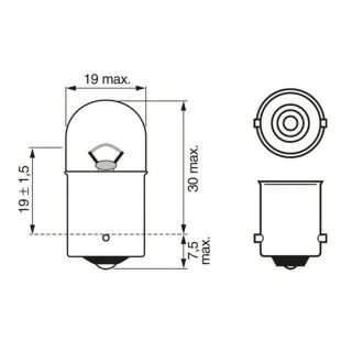 SIJ 12V R10W 1987302816 (  ) BOSCH 