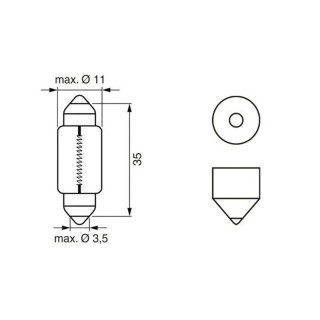 SIJ 12V C5W SULFID 1987302211 (  ) PURE LIGHT BOSCH 
