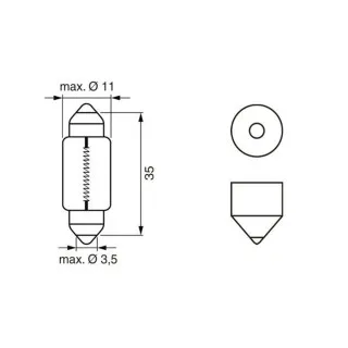 SIJ 12V C5W SULFID 1987302211 (  ) PURE LIGHT BOSCH 