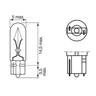 SIJ 12V 2W 1987302218 (  ) PURE LIGHT BOSCH 