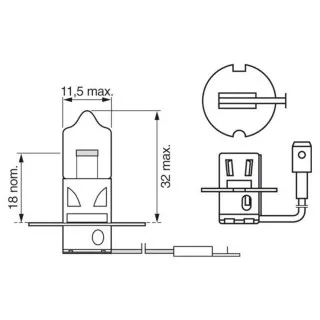 SIJ 12V 55W H3 1987301006 (  ) PURE LIGHT BOSCH 