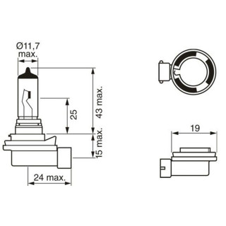 SIJ 12V 35W H8 1987302805 (  ) ECO BOSCH 