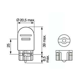 SIJ 12V 21/5W 1987302252 (  ) PURE LIGHT BOSCH 